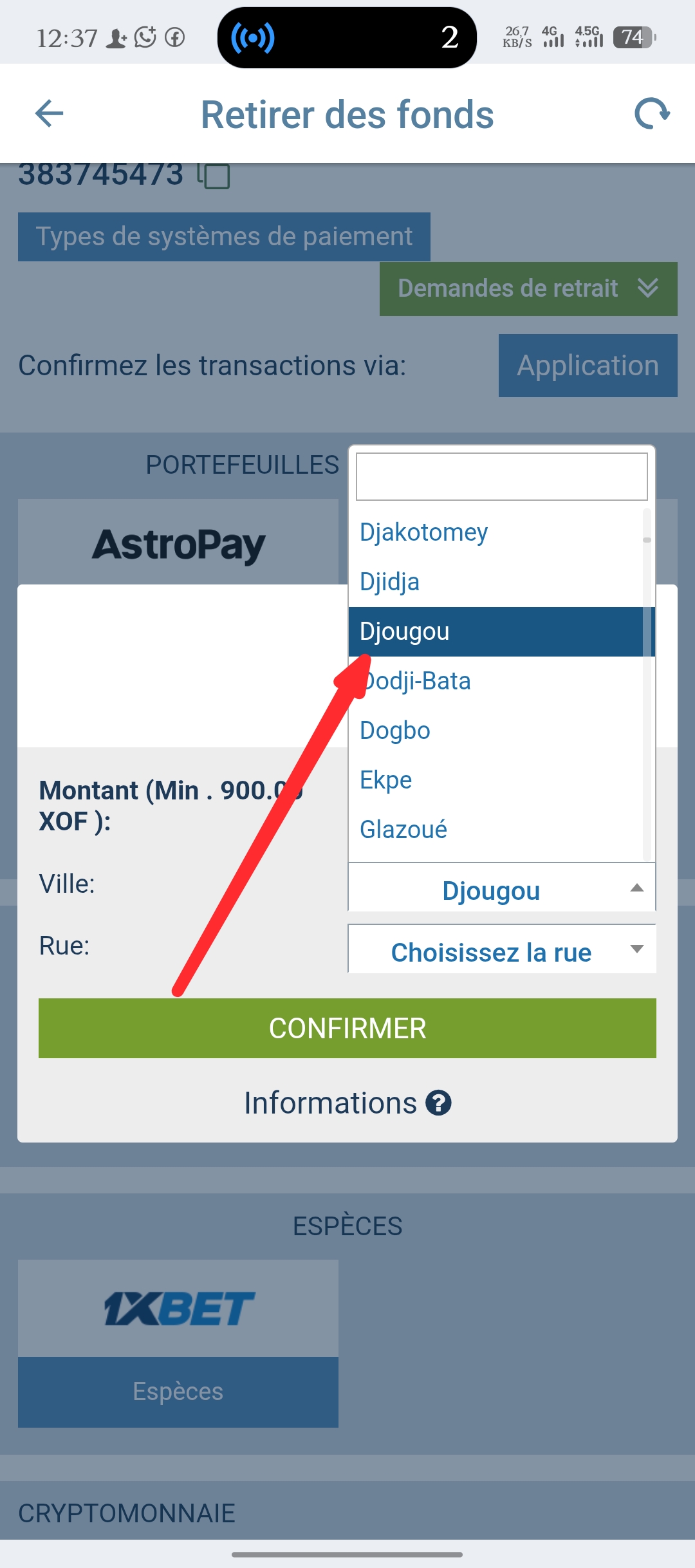 Étape 6
