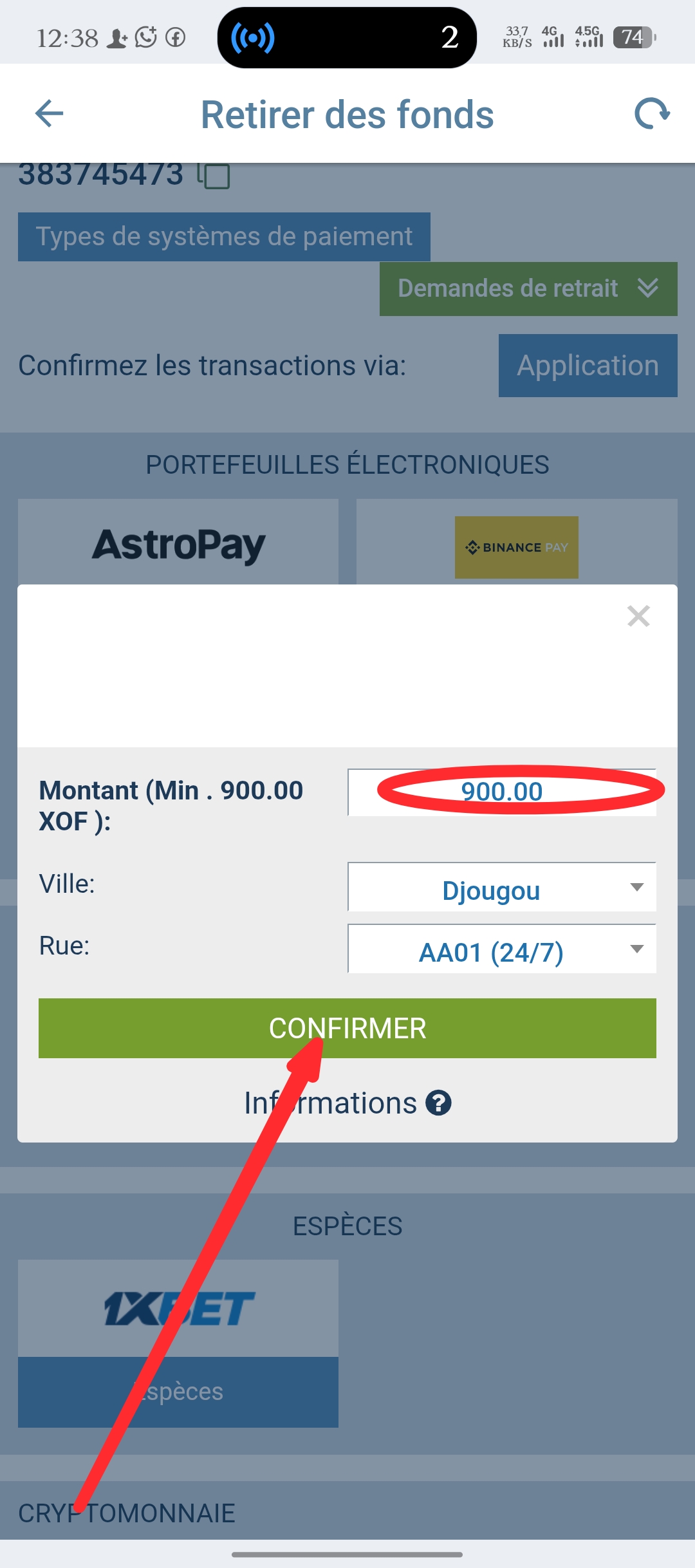 Étape 8